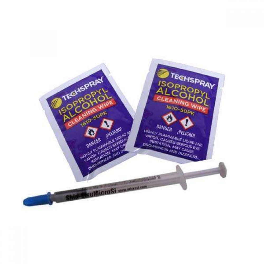 Thermal Grease Kit w/ Alcohol Wipes 076-1225