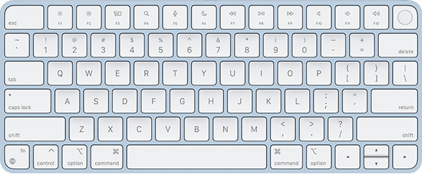 Magic Keyboard, Touch ID, Blue, ANSI, English 661-04378