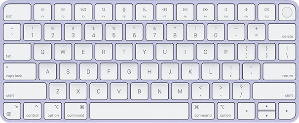 Magic Keyboard, Touch ID, Purple, ANSI, English 661-04383