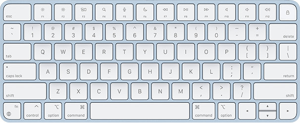 Magic Keyboard, Lock Key, Blue, ANSI, English 661-04390