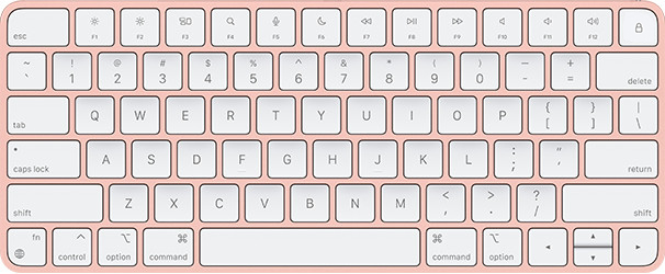 Magic Keyboard, Lock Key, Pink, ANSI, English 661-04393