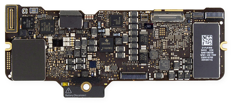 Logic Board Core m7 1.3GHz 256GB 661-04729