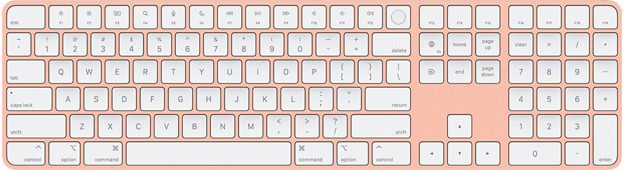 Magic Keyboard, Touch ID, Numeric Keypad, Orange, ANSI, English 661-09629
