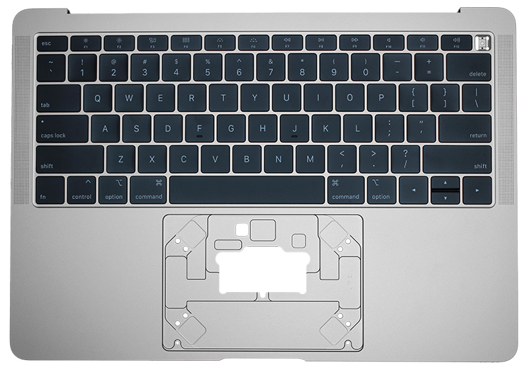 Top Case w/ Keyboard, Silver 661-09737