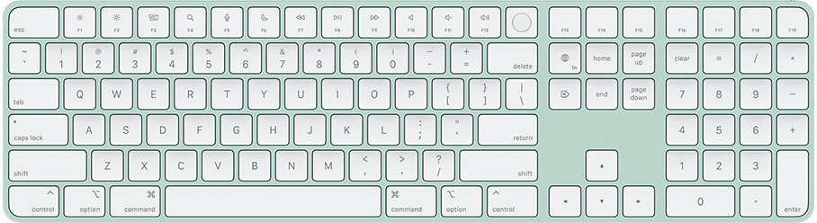Magic Keyboard, Touch ID, Numeric Keypad, Green, ANSI, English 661-12554