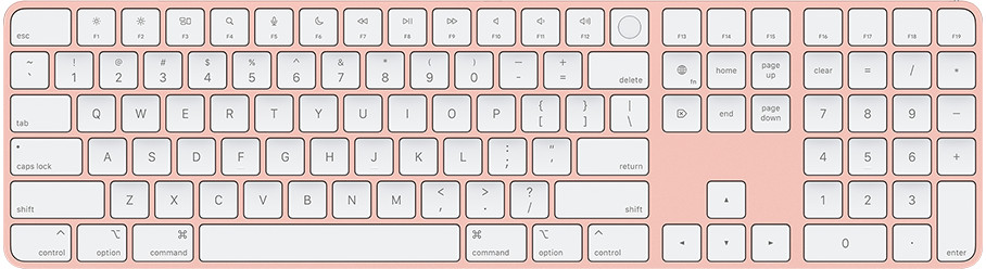 Magic Keyboard, Touch ID, Numeric Keypad, Pink, ANSI, English 661-12556