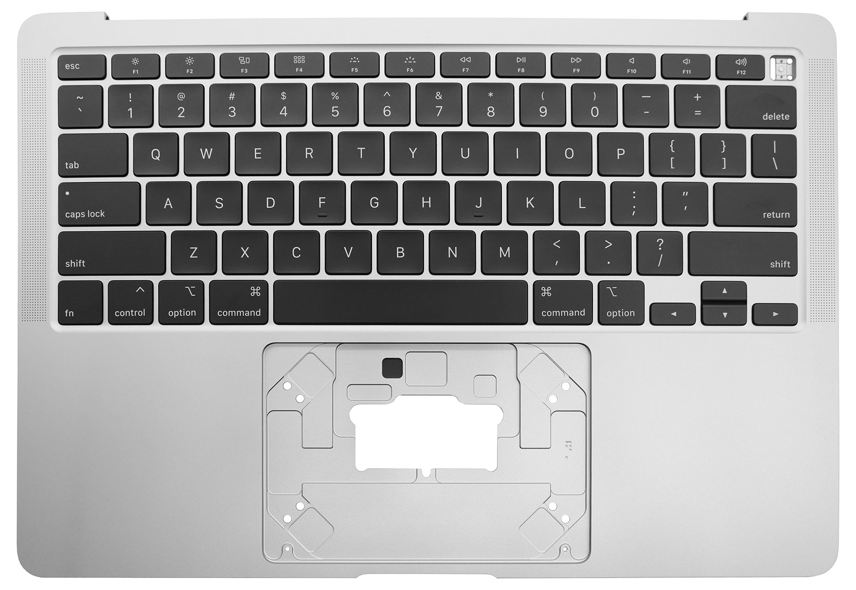 Top Case w/ Keyboard NO Trackpad, ANSI, Silver 661-15387