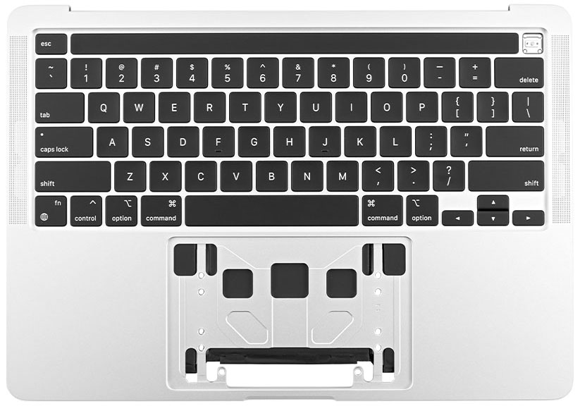 Top Case w/ Battery, Silver, ANSI 661-18433