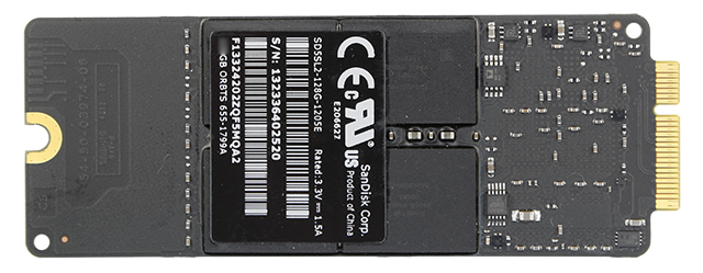 Solid State Drive (SSD) PCIe 128GB 661-7285