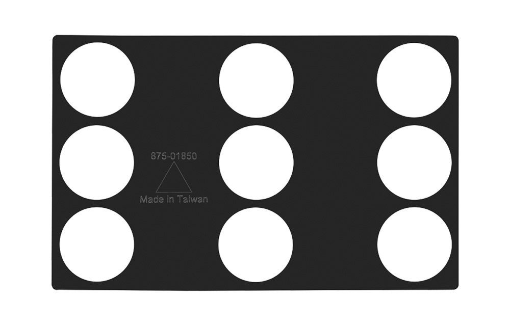 Weight Placement Rubber Template 923-00555