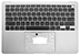 Top Case w/ Keyboard NO Trackpad, ANSI, Silver for MacBook Air Retina, 13-inch, 2020 Model: A2179 Order: BTO/CTO, MVH22LL/A, MWTJ2LL/A Identifier: MacBookAir9,1