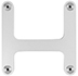 Flange, VESA Mount Adapter, Silver for iMac 24-inch, M1, 2021, Four Ports Model: A2438 Order: MGPK3LL/A Identifier: iMac21,1